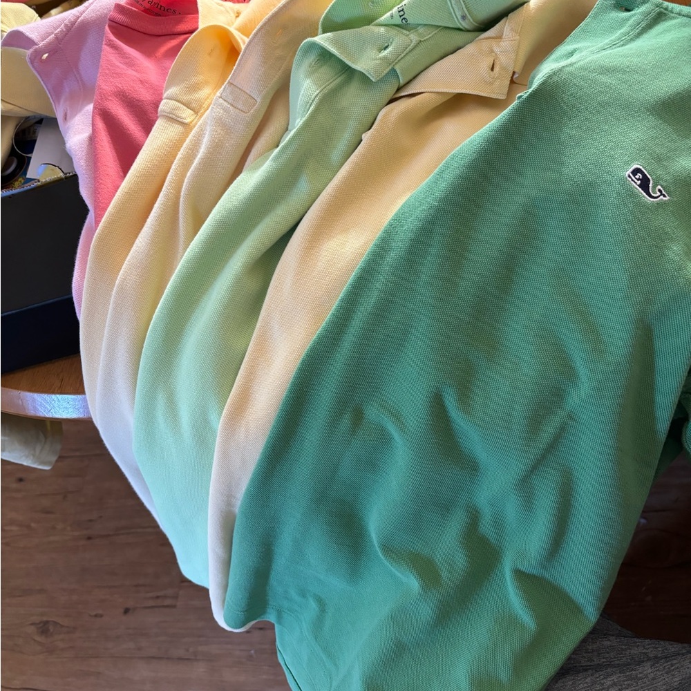 7 lot small polos 6 Polo 1 tee multiple colors